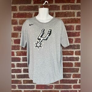 Men’s San Antonio Spurs Nike Dri-Fit Tee Athletic Cut Size XL